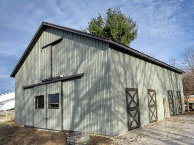 pole barn with vented ridge cap ohio